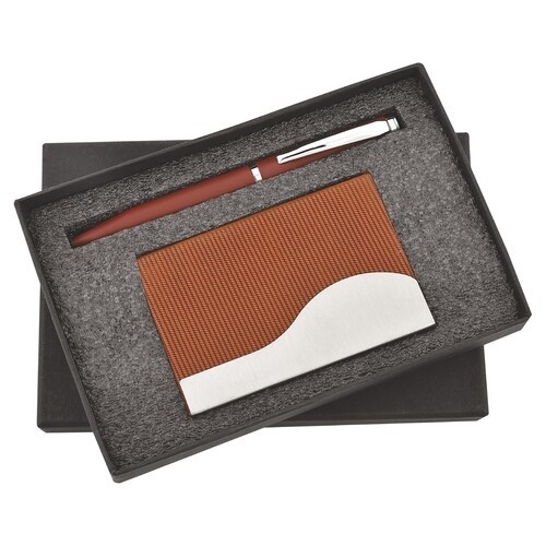 2 in 1 Pen and Curve Cardholder Combo Gift Set